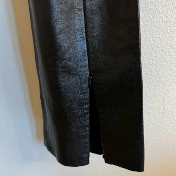 Vintage Black Leather Pants - Picture 4 of 8